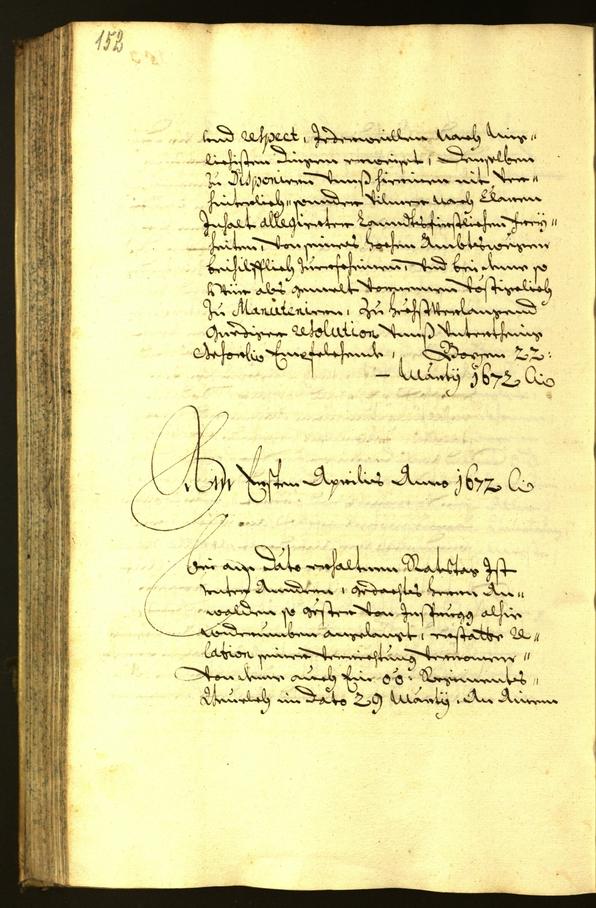 Archivio Storico della Città di Bolzano - BOhisto protocollo consiliare 1672 