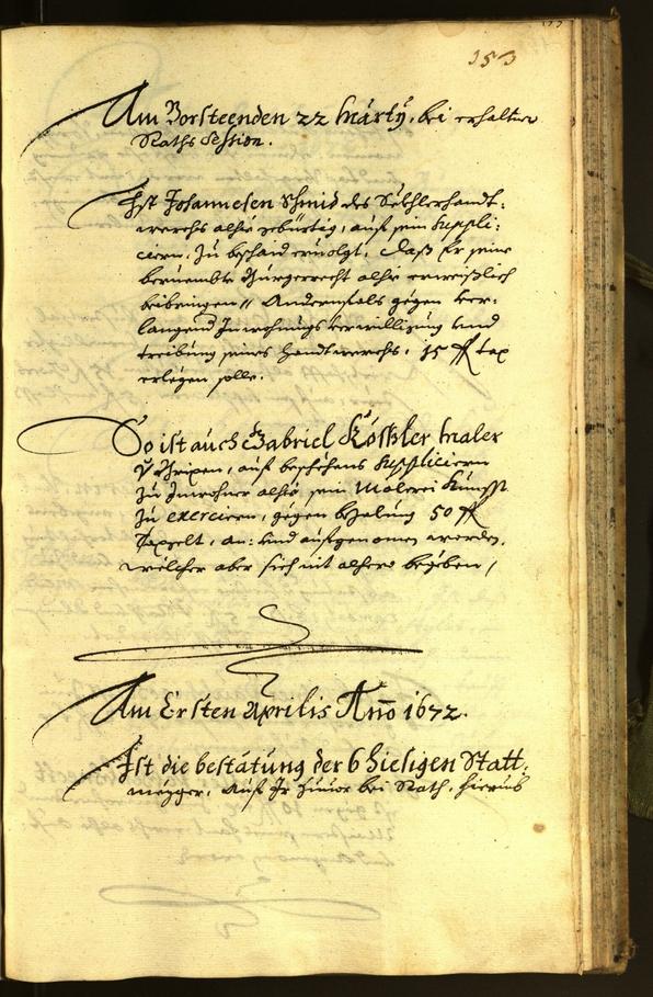 Civic Archives of Bozen-Bolzano - BOhisto Minutes of the council 1672 