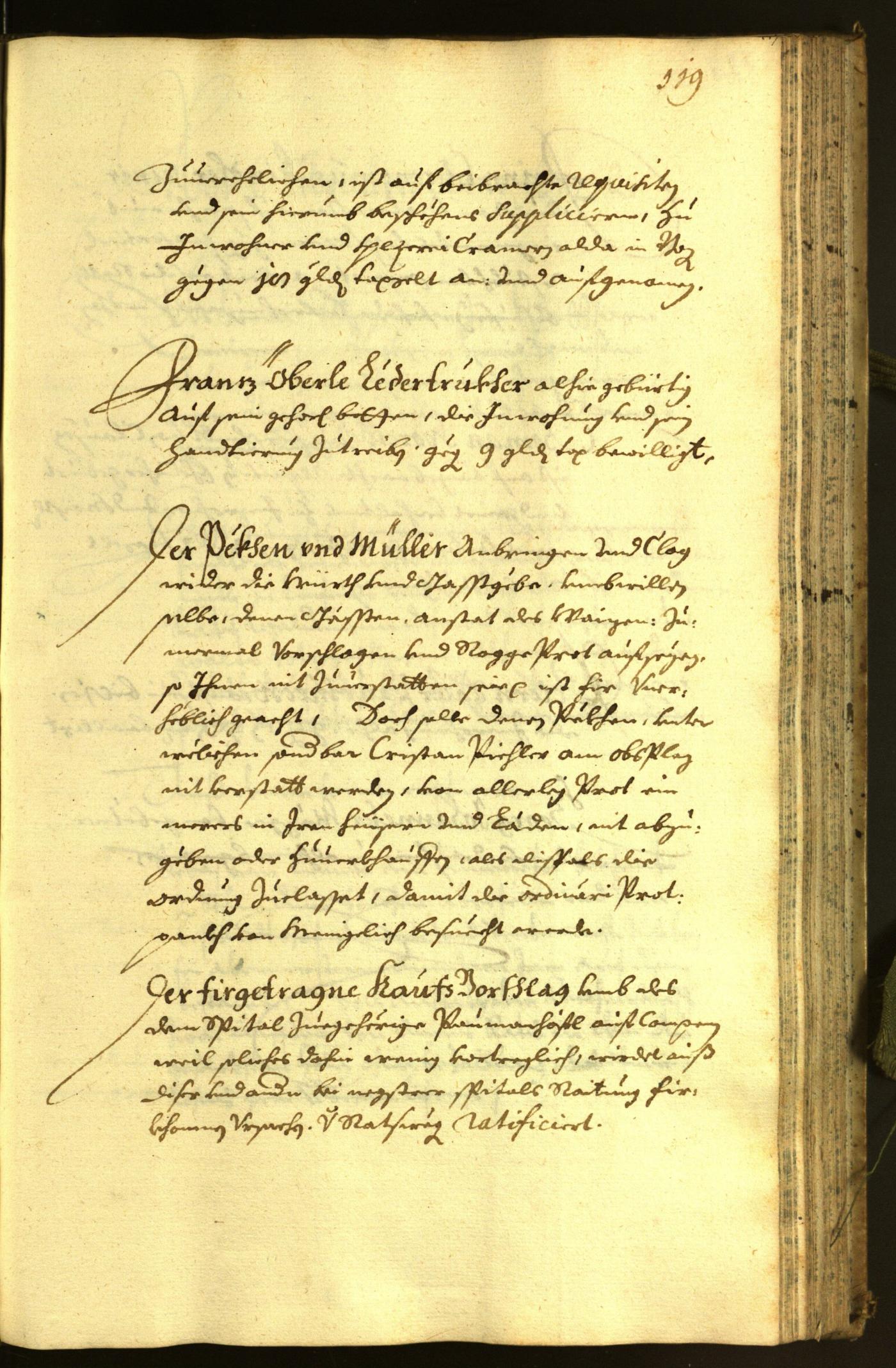 Stadtarchiv Bozen - BOhisto Ratsprotokoll 1672 