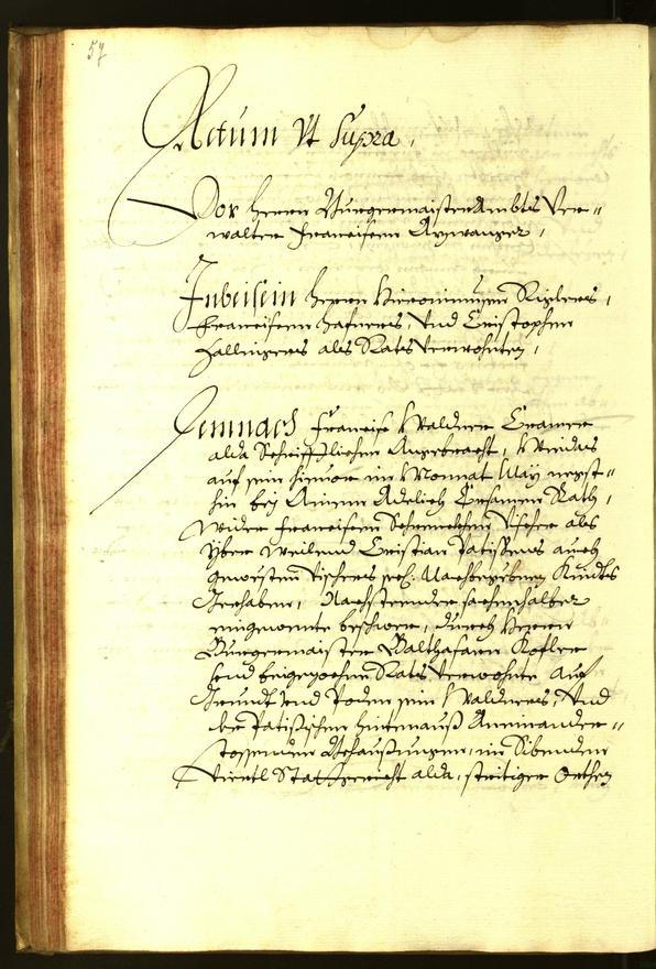 Stadtarchiv Bozen - BOhisto Ratsprotokoll 1673 