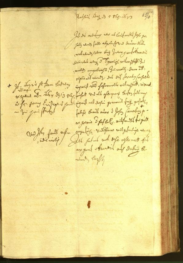 Stadtarchiv Bozen - BOhisto Ratsprotokoll 1673 