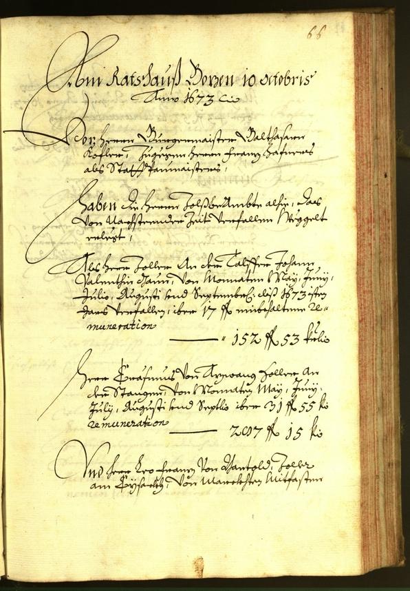 Archivio Storico della Città di Bolzano - BOhisto protocollo consiliare 1673 