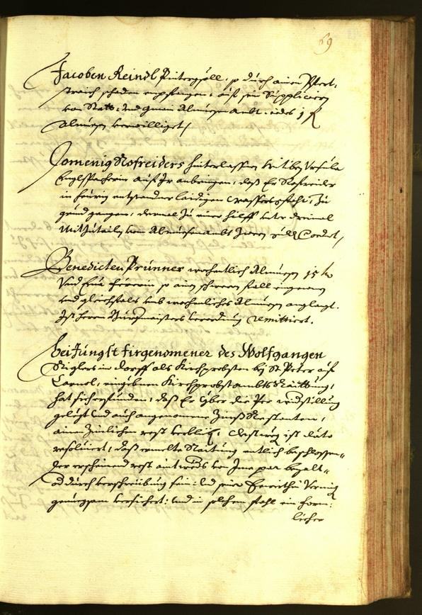 Stadtarchiv Bozen - BOhisto Ratsprotokoll 1673 