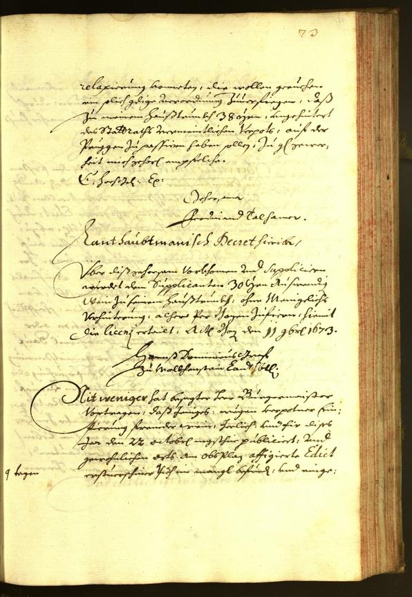 Civic Archives of Bozen-Bolzano - BOhisto Minutes of the council 1673 