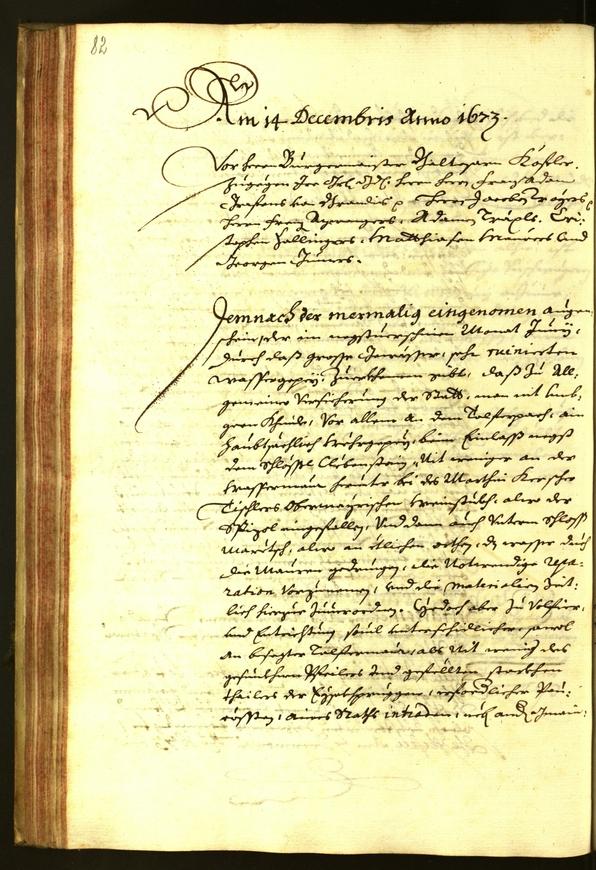 Stadtarchiv Bozen - BOhisto Ratsprotokoll 1673 