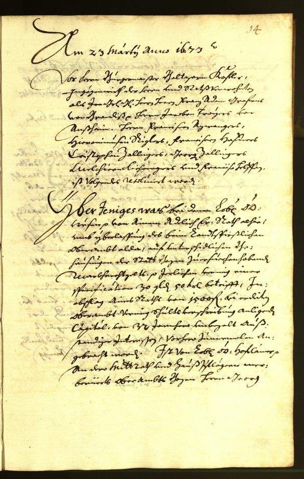 Civic Archives of Bozen-Bolzano - BOhisto Minutes of the council 1673 