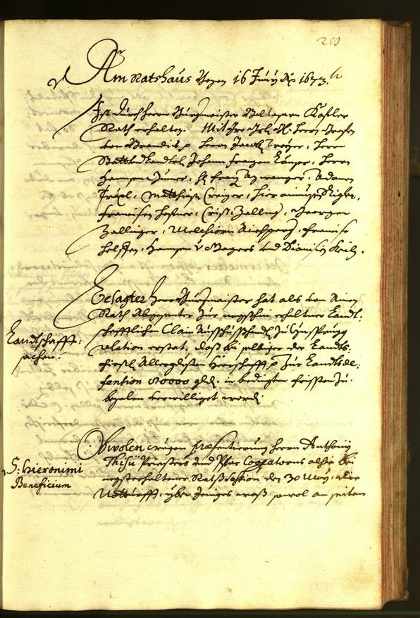 Archivio Storico della Città di Bolzano - BOhisto protocollo consiliare 1673 