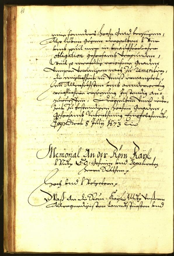 Stadtarchiv Bozen - BOhisto Ratsprotokoll 1673 