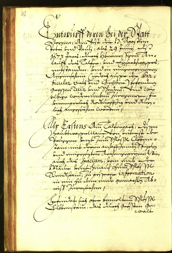 Stadtarchiv Bozen - BOhisto Ratsprotokoll 1673 