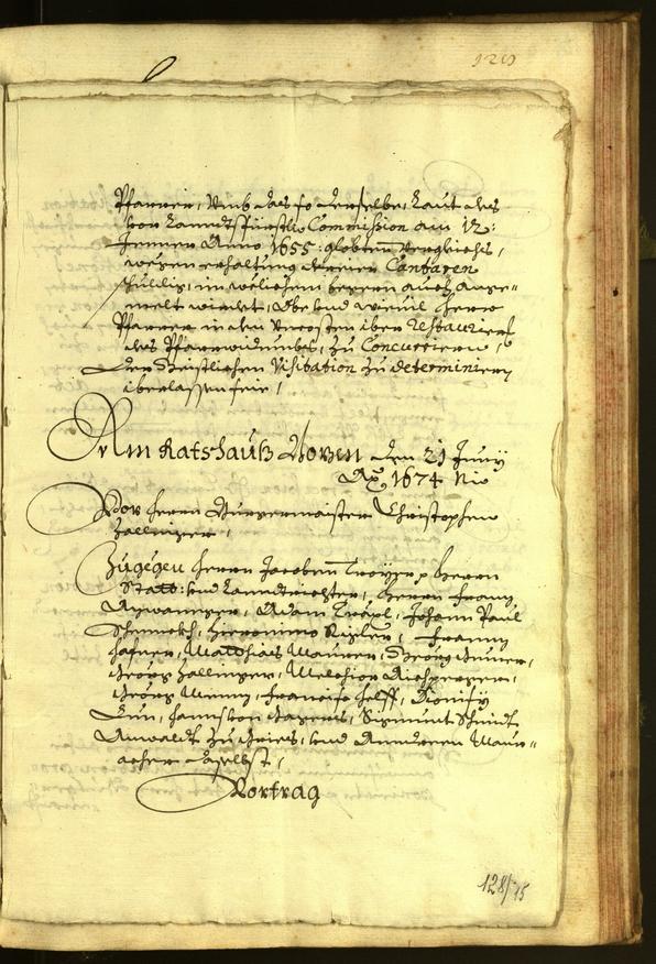 Civic Archives of Bozen-Bolzano - BOhisto Minutes of the council 1674 