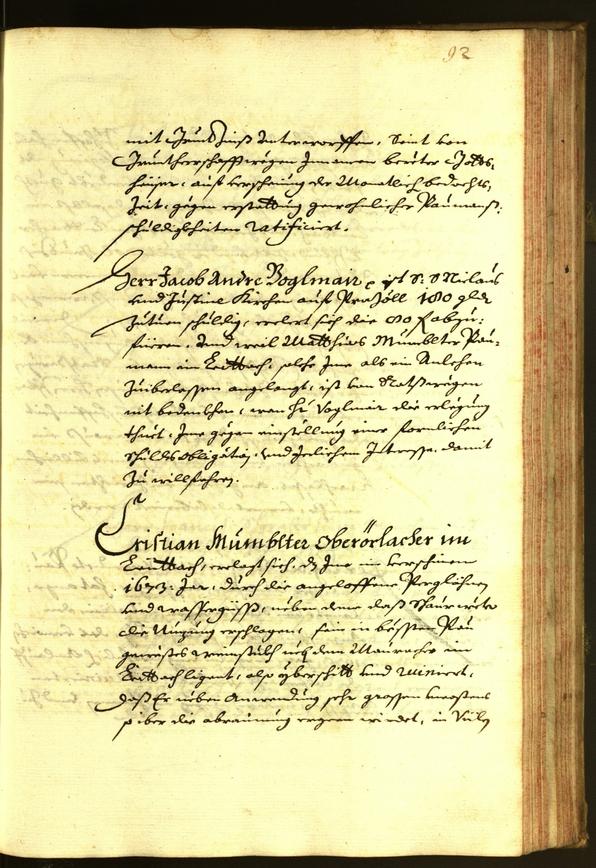 Stadtarchiv Bozen - BOhisto Ratsprotokoll 1674 