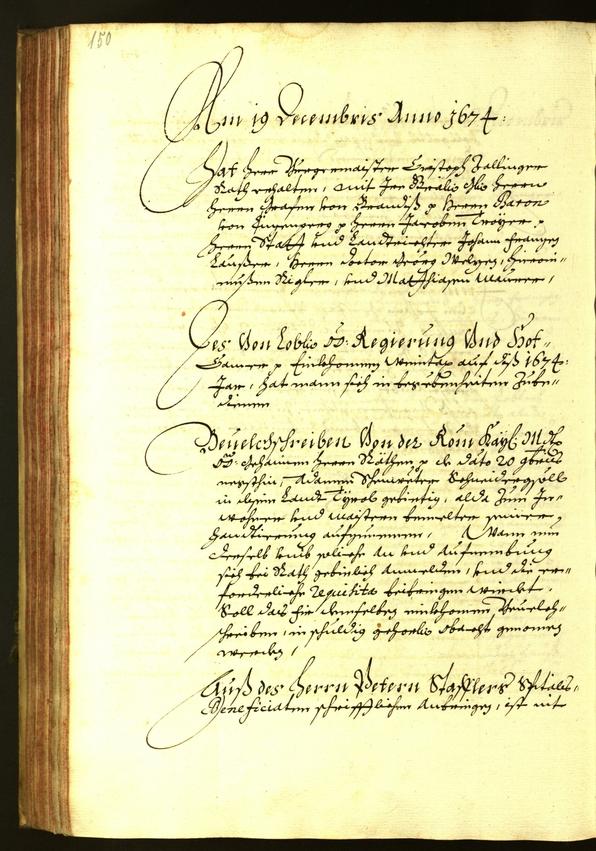 Archivio Storico della Città di Bolzano - BOhisto protocollo consiliare 1674 