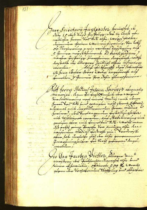 Stadtarchiv Bozen - BOhisto Ratsprotokoll 1674 