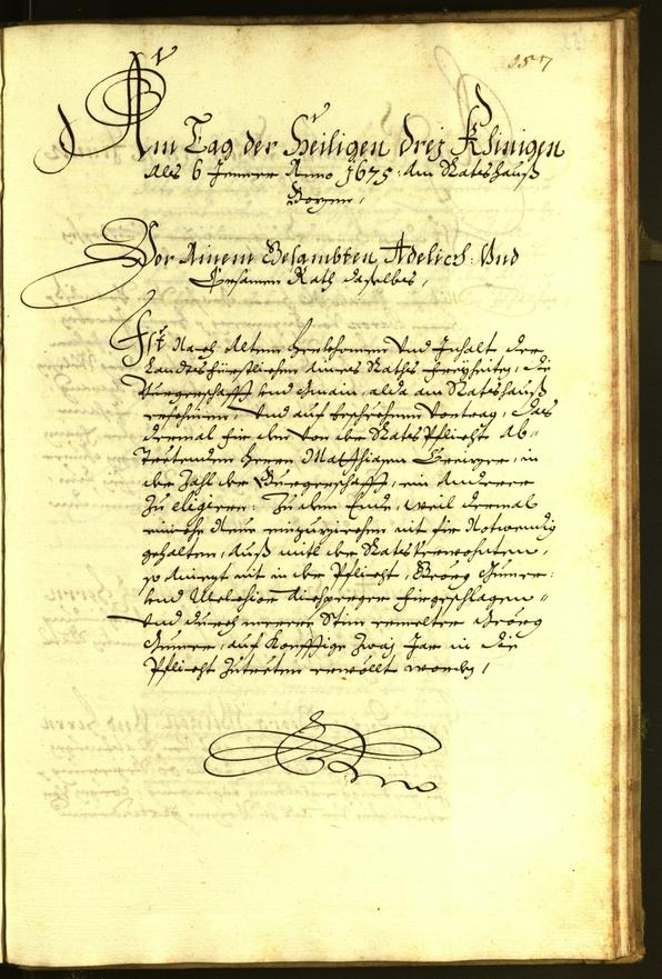 Civic Archives of Bozen-Bolzano - BOhisto Minutes of the council 1674 