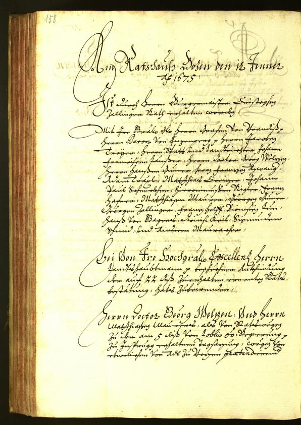 Civic Archives of Bozen-Bolzano - BOhisto Minutes of the council 1674 