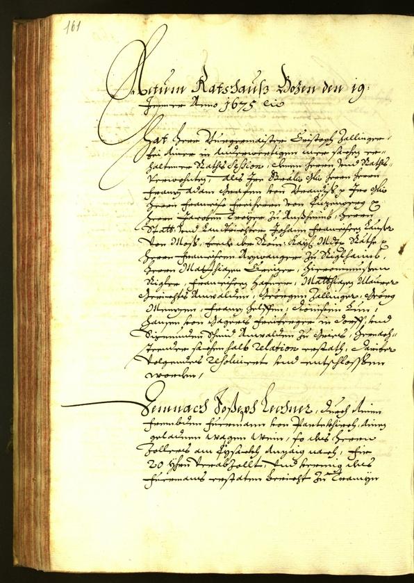 Archivio Storico della Città di Bolzano - BOhisto protocollo consiliare 1674 