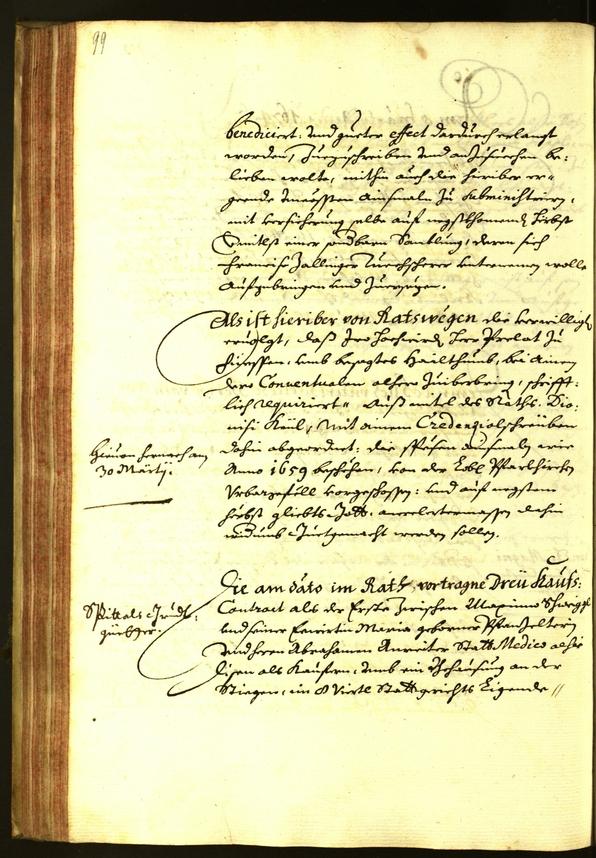 Stadtarchiv Bozen - BOhisto Ratsprotokoll 1674 