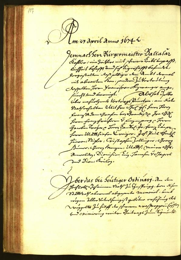 Civic Archives of Bozen-Bolzano - BOhisto Minutes of the council 1674 