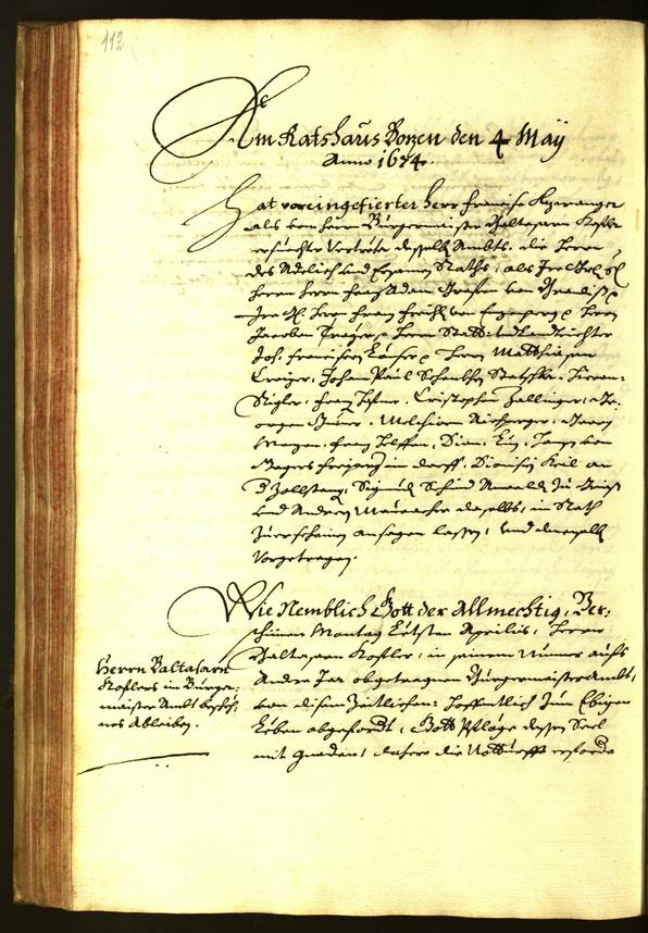 Archivio Storico della Città di Bolzano - BOhisto protocollo consiliare 1674 