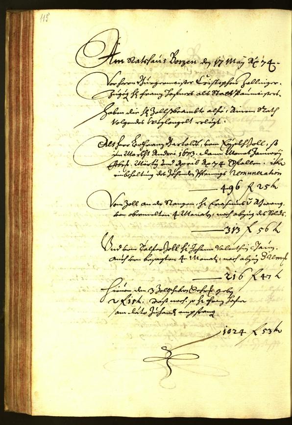 Civic Archives of Bozen-Bolzano - BOhisto Minutes of the council 1674 