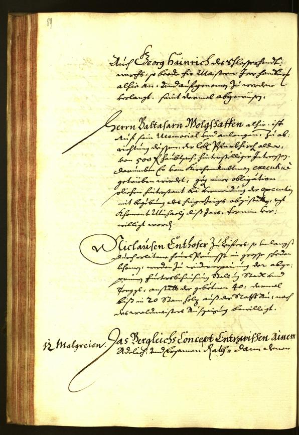 Stadtarchiv Bozen - BOhisto Ratsprotokoll 1674 