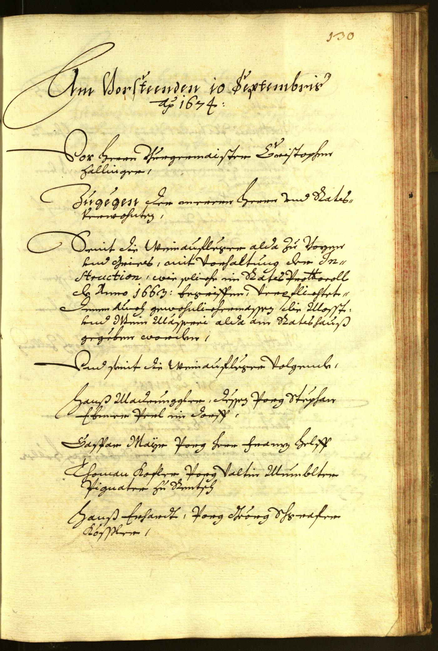 Civic Archives of Bozen-Bolzano - BOhisto Minutes of the council 1674 