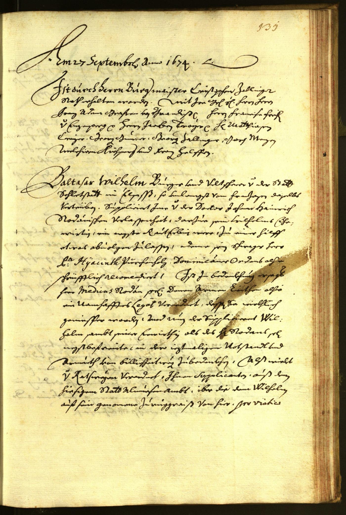 Civic Archives of Bozen-Bolzano - BOhisto Minutes of the council 1674 