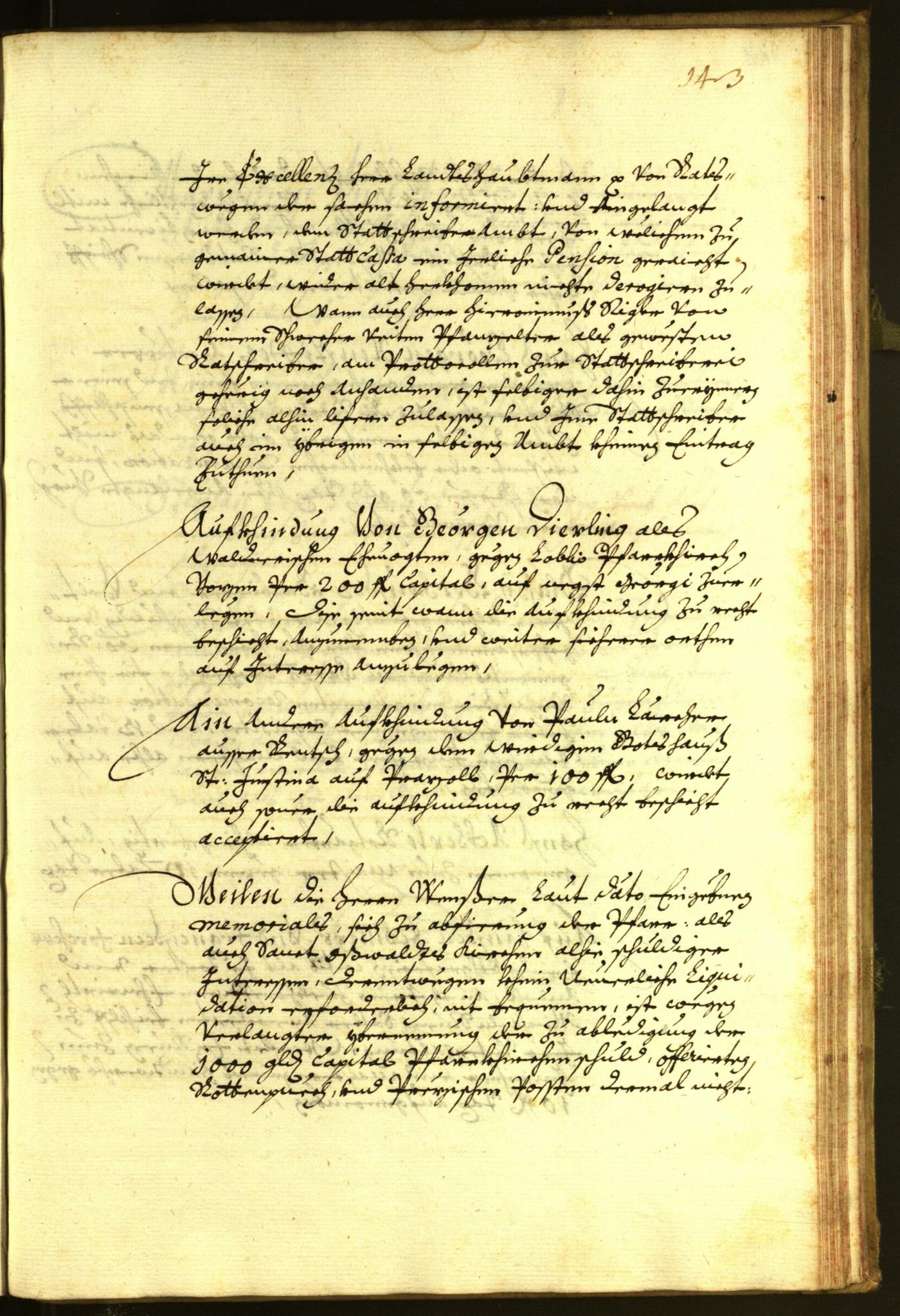 Stadtarchiv Bozen - BOhisto Ratsprotokoll 1674 