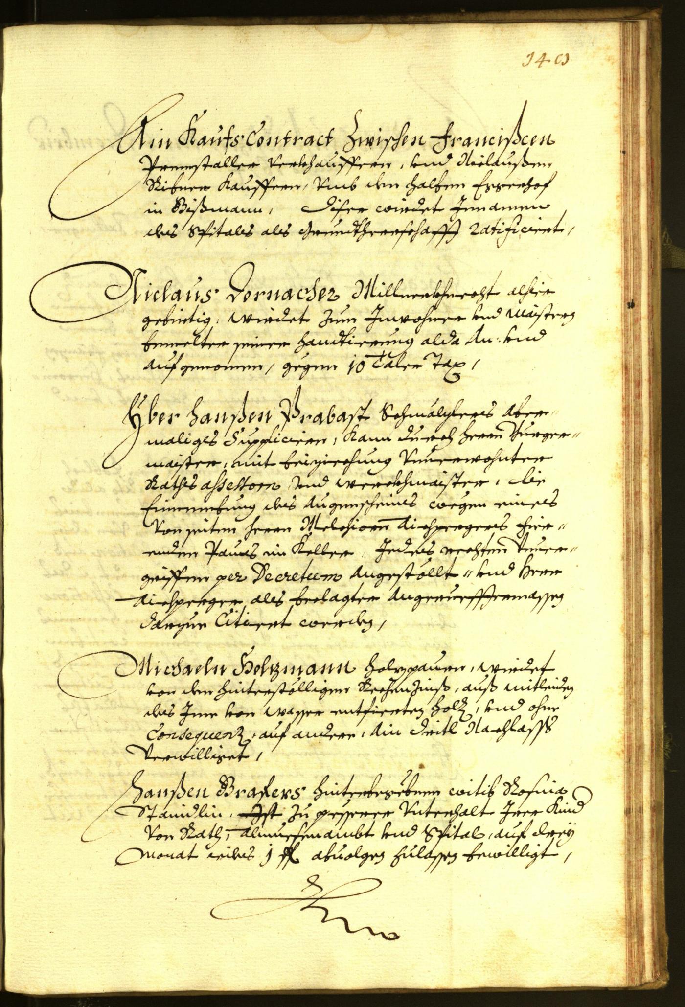 Stadtarchiv Bozen - BOhisto Ratsprotokoll 1674 