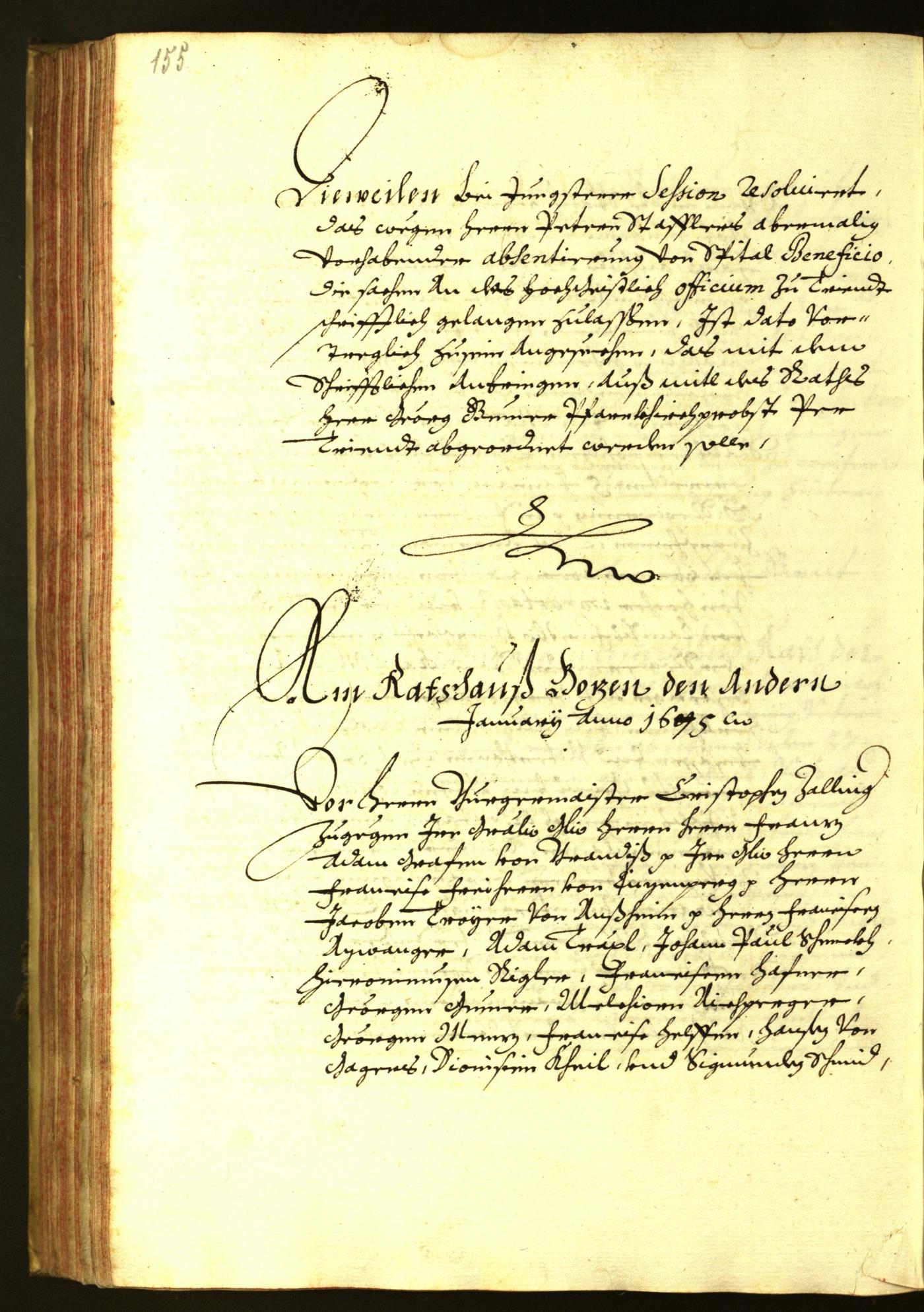 Civic Archives of Bozen-Bolzano - BOhisto Minutes of the council 1674 