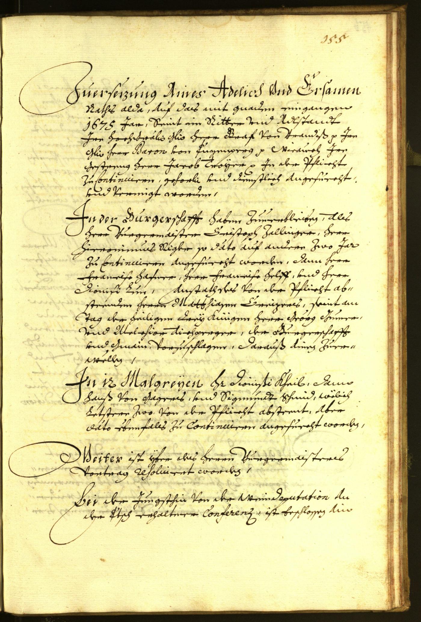 Civic Archives of Bozen-Bolzano - BOhisto Minutes of the council 1674 