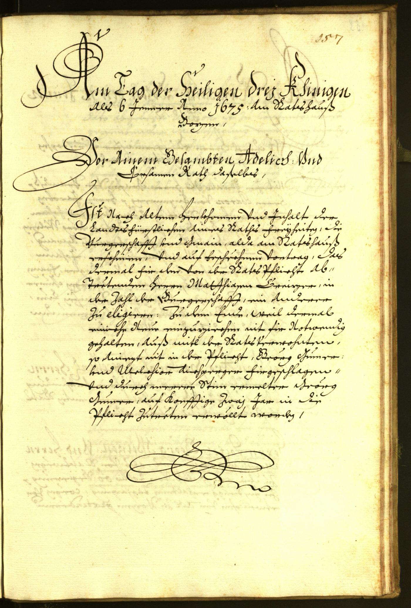 Civic Archives of Bozen-Bolzano - BOhisto Minutes of the council 1674 