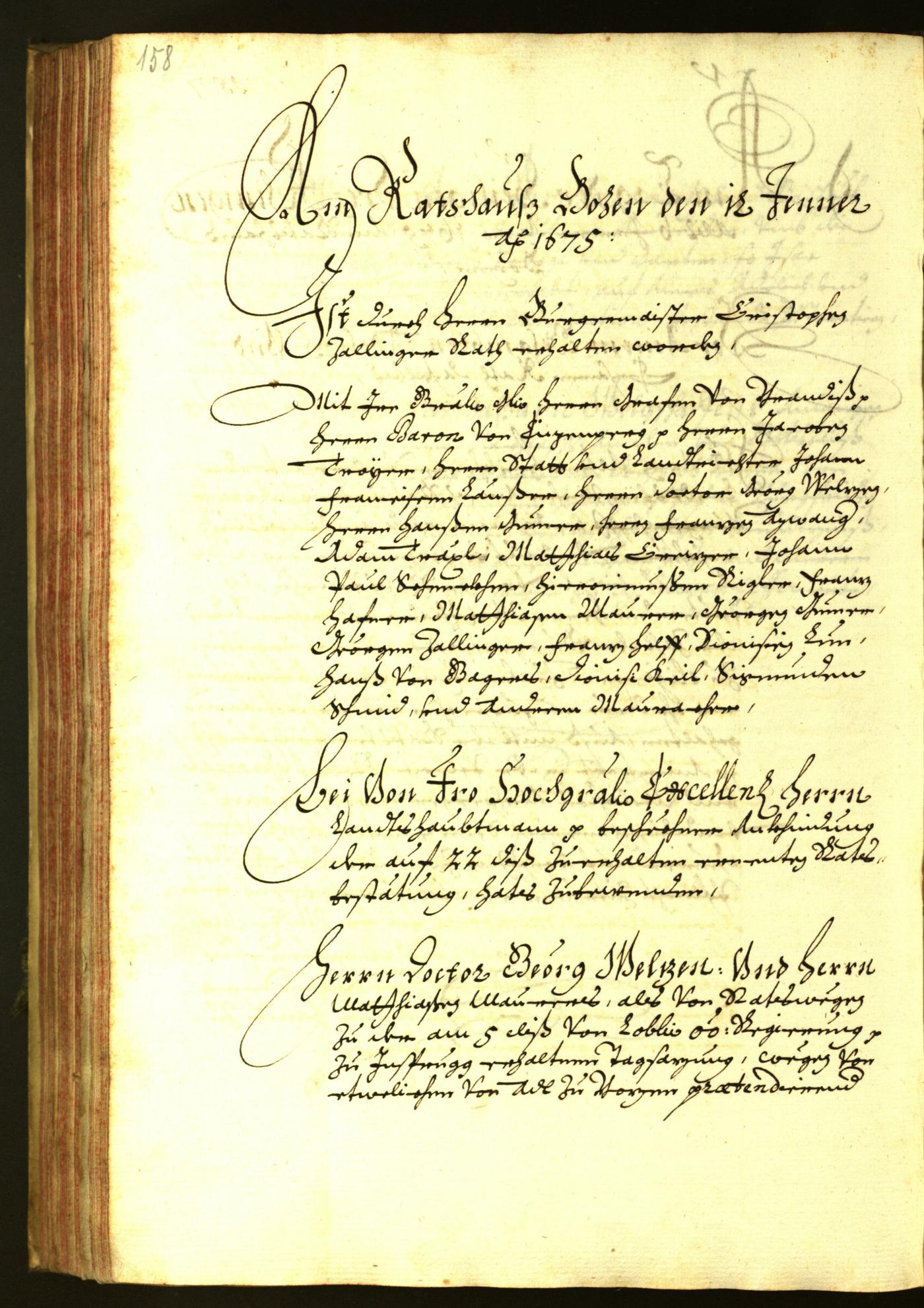 Civic Archives of Bozen-Bolzano - BOhisto Minutes of the council 1674 