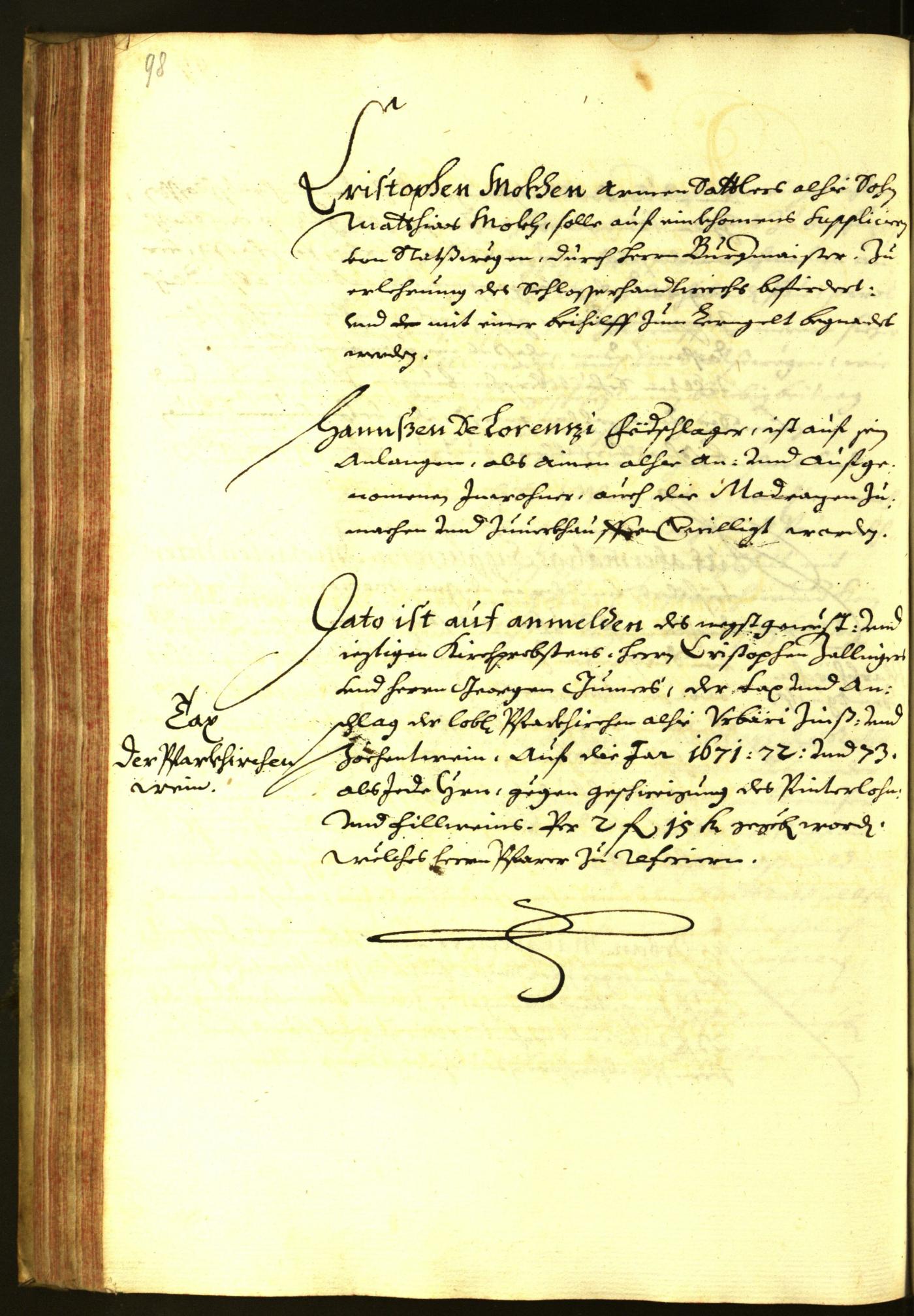 Civic Archives of Bozen-Bolzano - BOhisto Minutes of the council 1674 