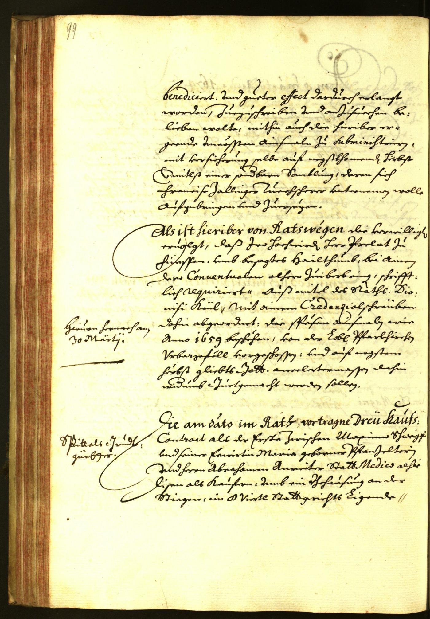 Stadtarchiv Bozen - BOhisto Ratsprotokoll 1674 