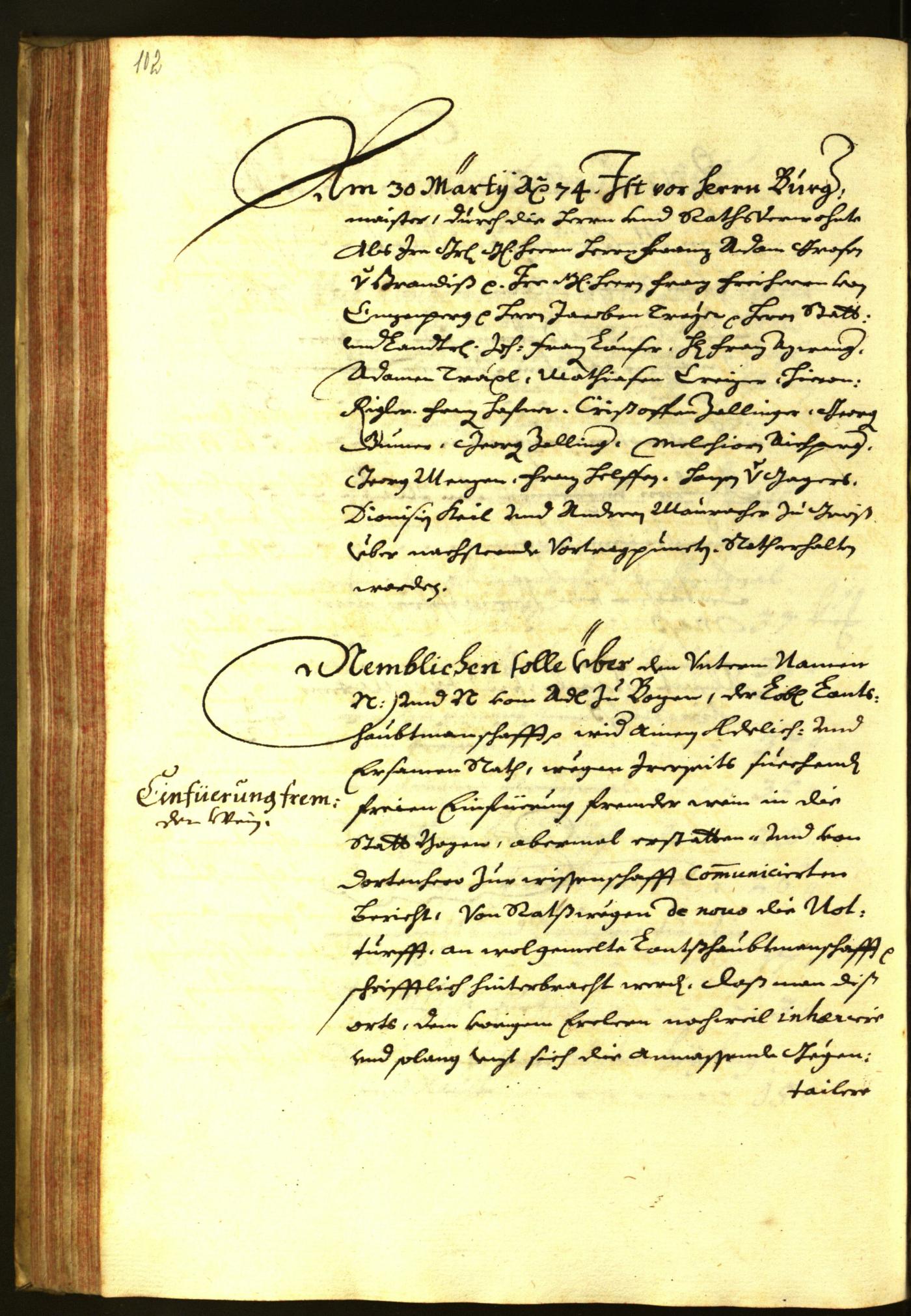 Archivio Storico della Città di Bolzano - BOhisto protocollo consiliare 1674 