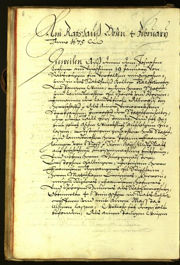 Archivio Storico della Città di Bolzano - BOhisto protocollo consiliare 1675 