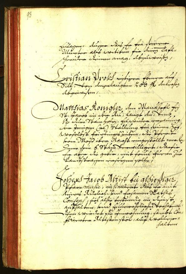 Stadtarchiv Bozen - BOhisto Ratsprotokoll 1675 