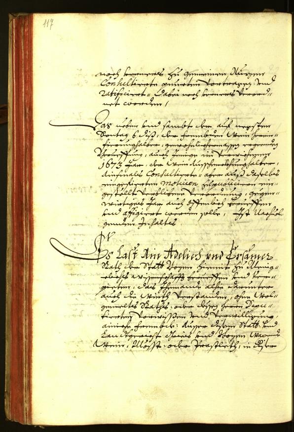 Stadtarchiv Bozen - BOhisto Ratsprotokoll 1675 