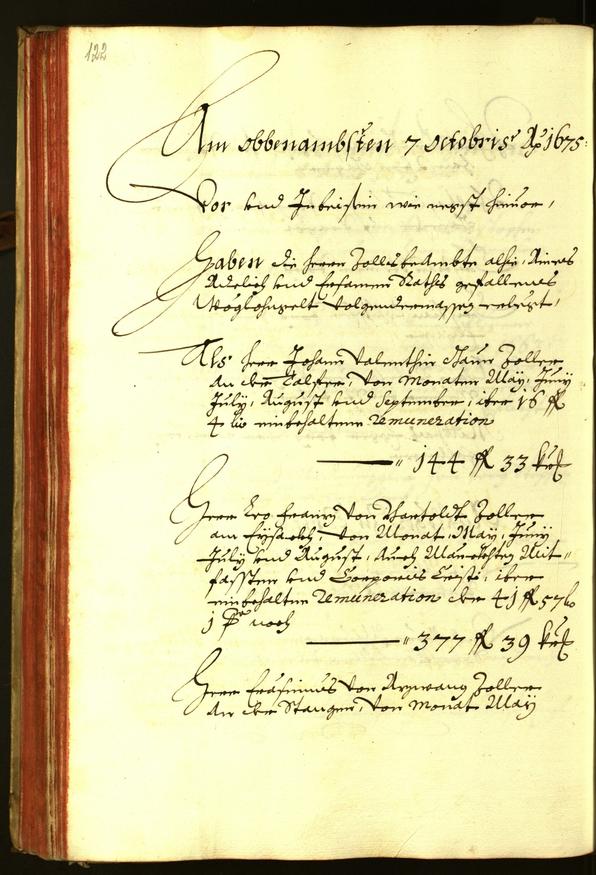 Stadtarchiv Bozen - BOhisto Ratsprotokoll 1675 