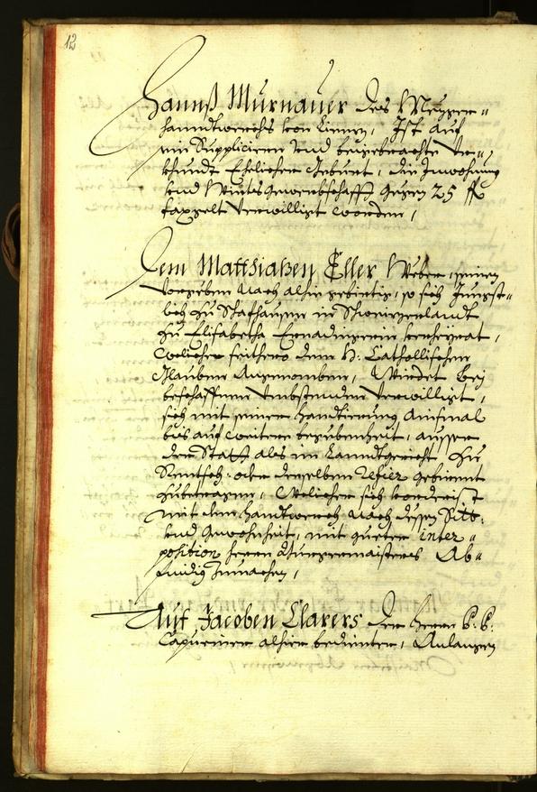 Stadtarchiv Bozen - BOhisto Ratsprotokoll 1675 