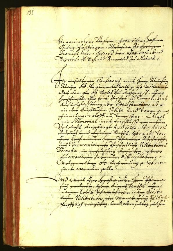 Stadtarchiv Bozen - BOhisto Ratsprotokoll 1675 