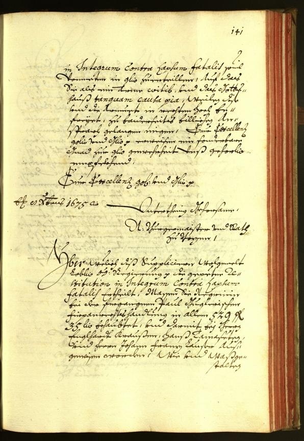 Civic Archives of Bozen-Bolzano - BOhisto Minutes of the council 1675 