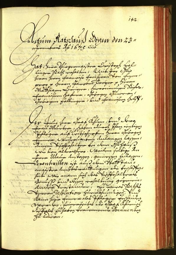 Civic Archives of Bozen-Bolzano - BOhisto Minutes of the council 1675 