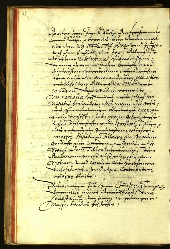 Stadtarchiv Bozen - BOhisto Ratsprotokoll 1675 