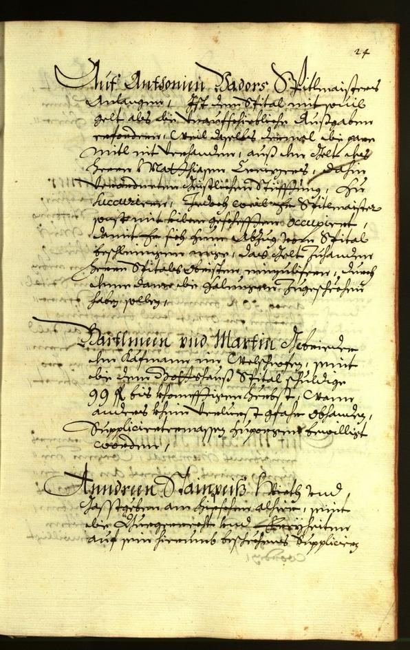 Stadtarchiv Bozen - BOhisto Ratsprotokoll 1675 