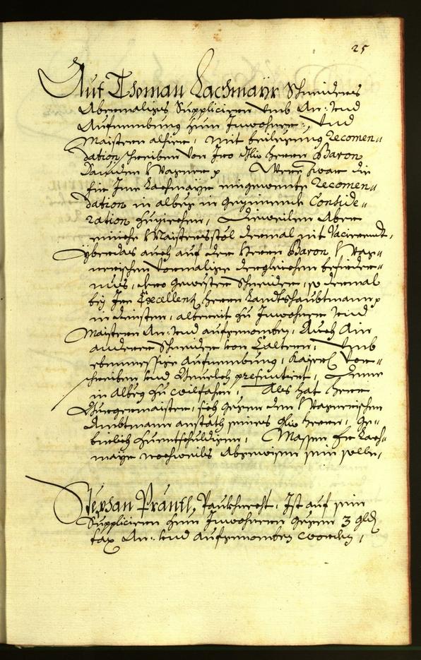 Stadtarchiv Bozen - BOhisto Ratsprotokoll 1675 