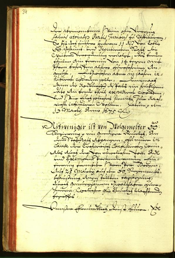 Civic Archives of Bozen-Bolzano - BOhisto Minutes of the council 1675 