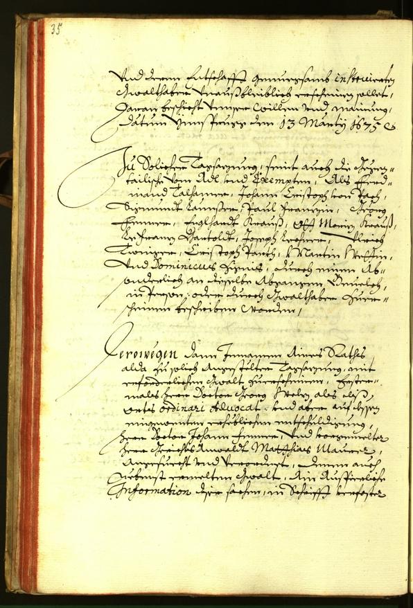 Archivio Storico della Città di Bolzano - BOhisto protocollo consiliare 1675 