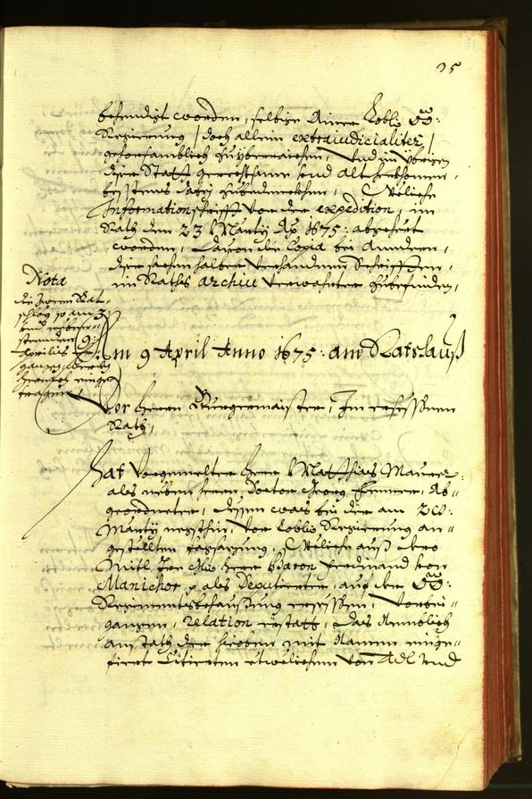 Archivio Storico della Città di Bolzano - BOhisto protocollo consiliare 1675 